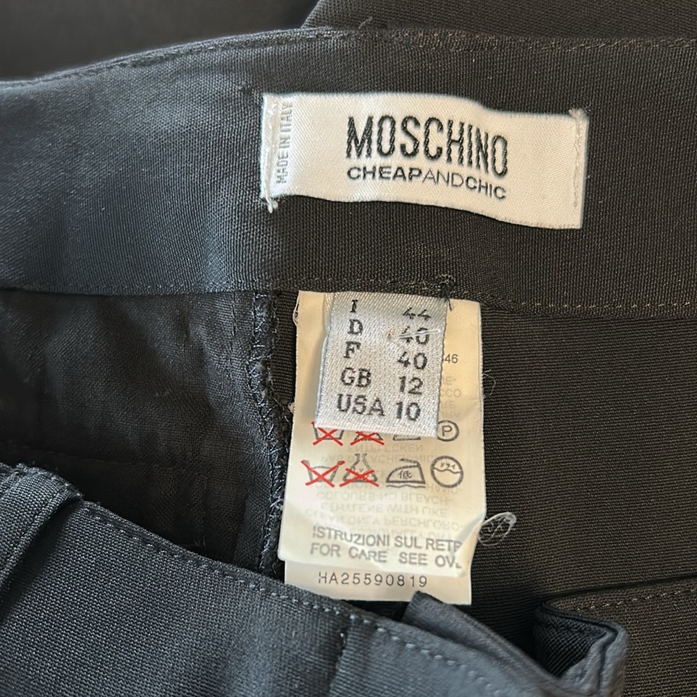 Moschino Cheap And Chic Tailored Crop Pants View 4